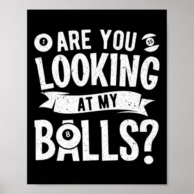 Bassäng Billiard-utfall för Bassäng Player Billiar Poster (Framsidan)