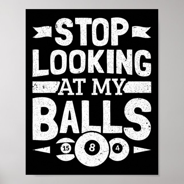 Bassäng Billiard-utfall för Bassäng Player Billiar Poster (Framsidan)