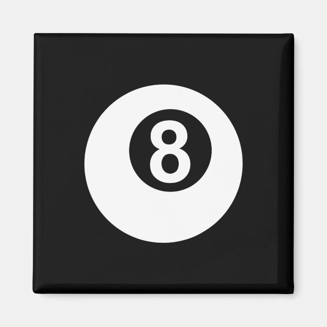 Bassäng Billiards 8 LL Magnet (Framsidan)