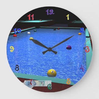 Bassäng Billiards Acrylic Wall Clock Stor Klocka