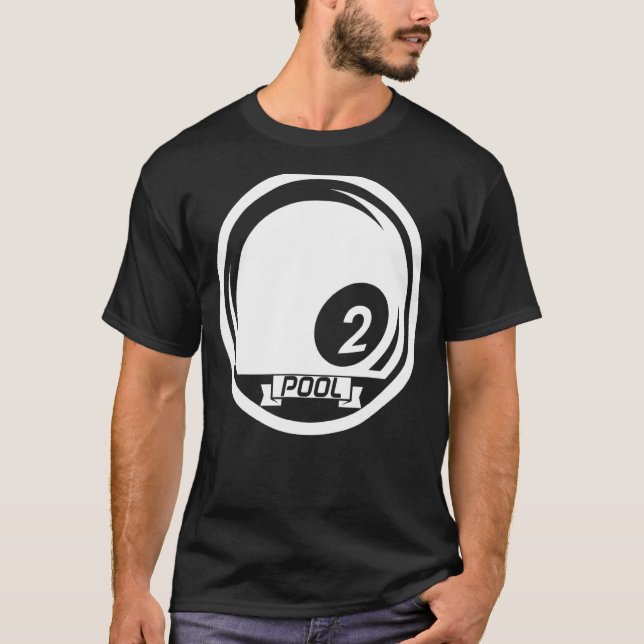 Bassäng Billiards Boll Billiard Cue Sports Snooker T Shirt (Framsida)