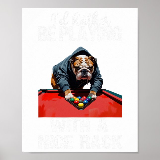 Bassäng Billiards För manar Wom Poster (Framsidan)