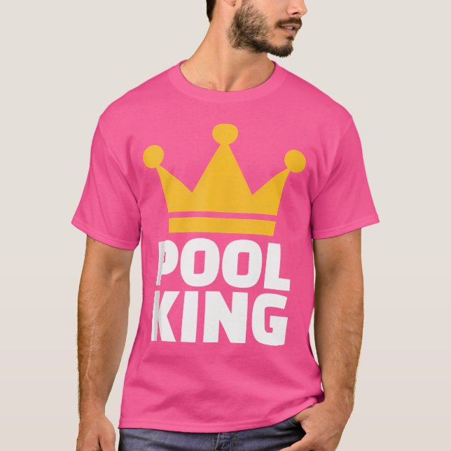 Bassäng Billiards Kung T Shirt (Framsida)
