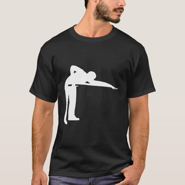 Bassäng Billiards Player T Shirt (Framsida)