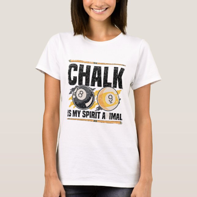 Bassäng Billiards Snooker Cue Player 13 T Shirt (Framsida)