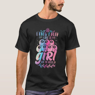 Bassäng Boll Player Women Snooker Girls Quote Desi T Shirt