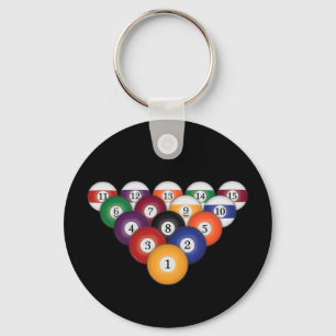 Bassäng Bollar / Billiards: Nyckelringar