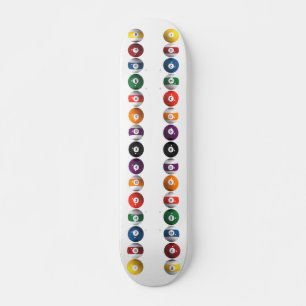 Bassäng Bollar / Billiards: Skateboard för anpas Bräda 20 Cm