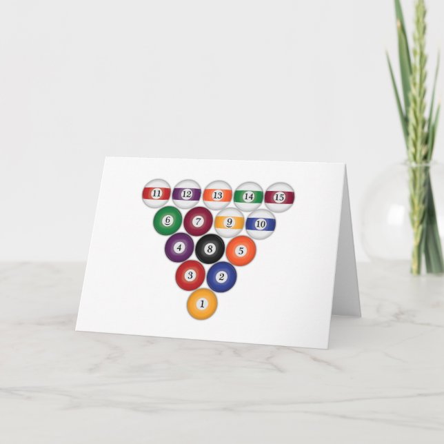 Bassäng Bollar / Fakturarkort: Kort för hälsning (Framsida)