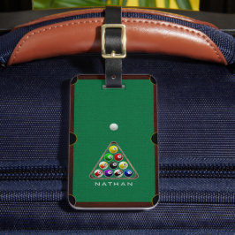 Bassäng Bord Billiards Grönt Bagagebricka