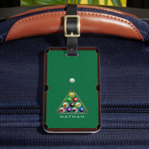 Bassäng Bord Billiards Grönt Bagagebricka