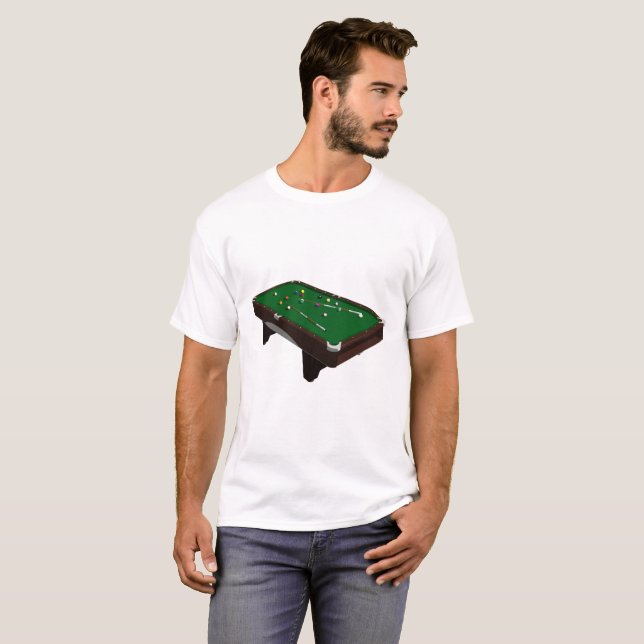 Bassäng Bord Tee Shirt (Hel framsida)