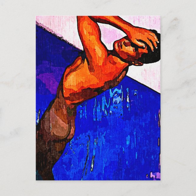 Bassäng Boy II V Vykort (Framsida)