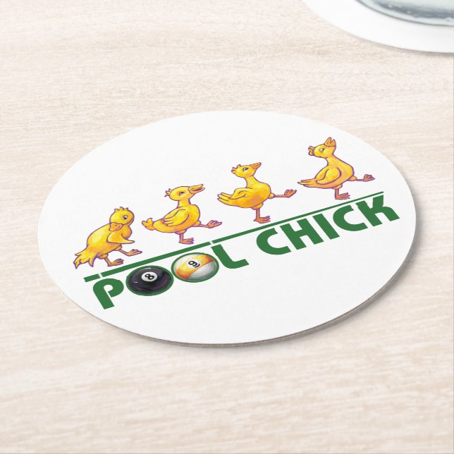 Bassäng Chick Underlägg Papper Rund (Vinklad)