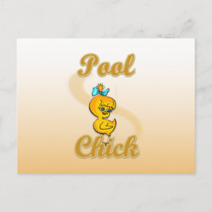 Bassäng Chick Vykort
