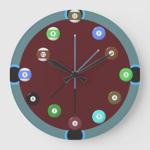 Bassäng Clock Stor Klocka