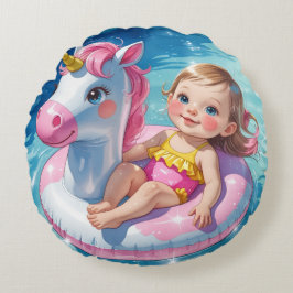 Bassäng dagar rund kudde