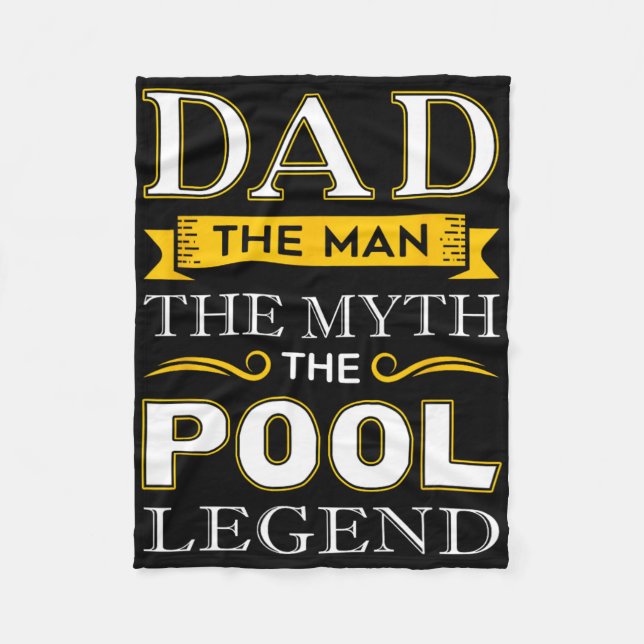 Bassäng-hajgåvor Pappa till miljardpris Pappor Fleecefilt (Framsidan)