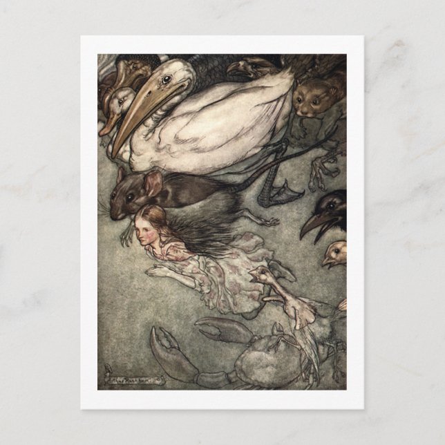 Bassäng i Tårar Vykort (Framsida)