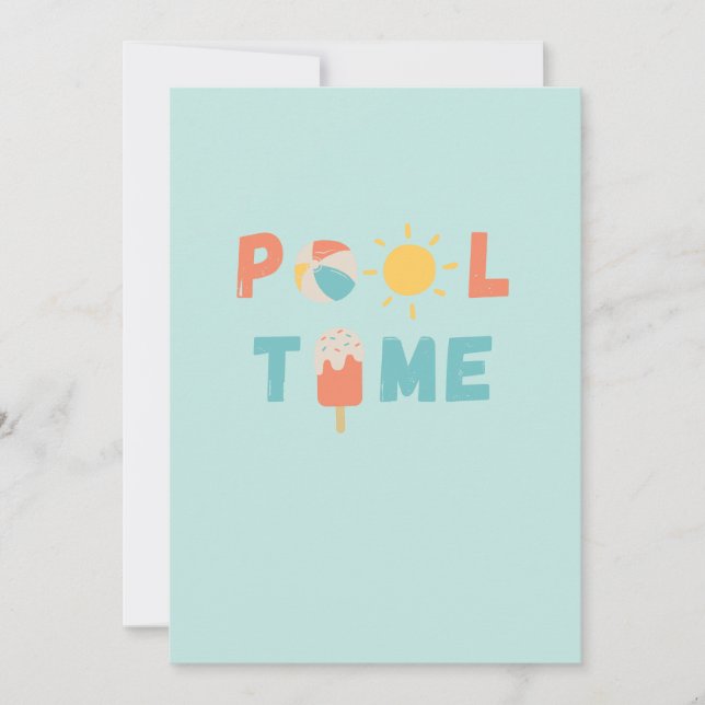 bassäng. Inbjudan och meddelanden (Framsida)