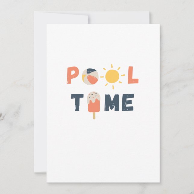 bassäng. Inbjudan och meddelanden (Framsida)