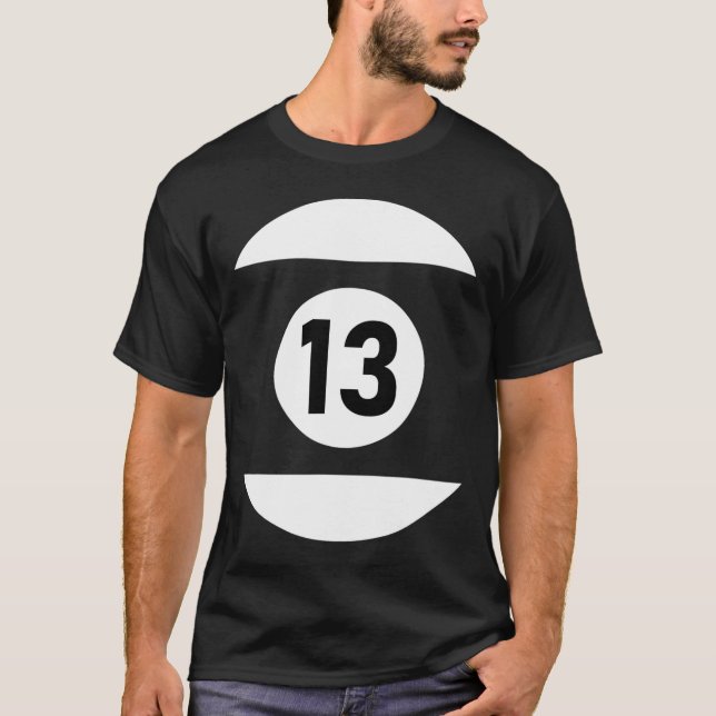 Bassäng Ll 13 matchande Billiards Gift Easy Hallow T Shirt (Framsida)