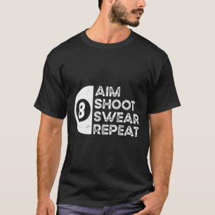 Bassäng och Snooker Player 8 T Shirt