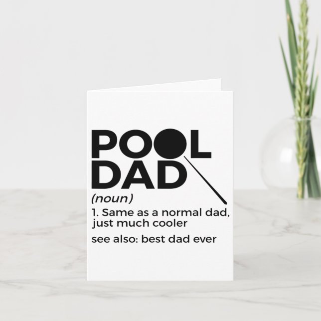 Bassäng Pappa Definition finny miljarder bästa Pap Kort (Framsida)