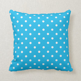 Bassäng Party Blue Polka dots Kudde