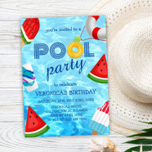 Bassäng Party Coola Roligt, sommarfödelsedag