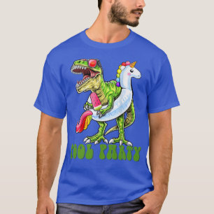 Bassäng Party Dinosaur Unicorn Beach-sommaruppehål T Shirt