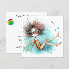 Bassäng Party, etc. Inbjudan