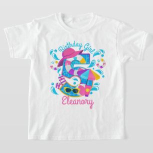 Bassäng Party femte födelsedag T Shirt