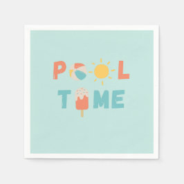 bassäng. Party Napkins & Supplies Pappersservett