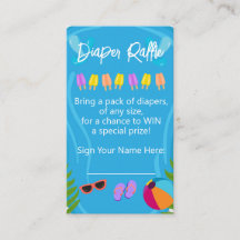 Bassäng Party Neutralt Diaper Raffle Baby Shower