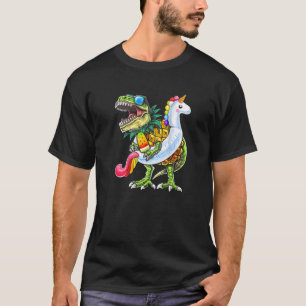 Bassäng Party Rex Dinosaur Unicorn Flyter sommarva T Shirt