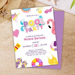 Bassäng Party sommartid, Möhippa Inbjudningar