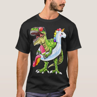 Bassäng Party T Rex Dinosaur Unicorn Flyter sommar Shirt