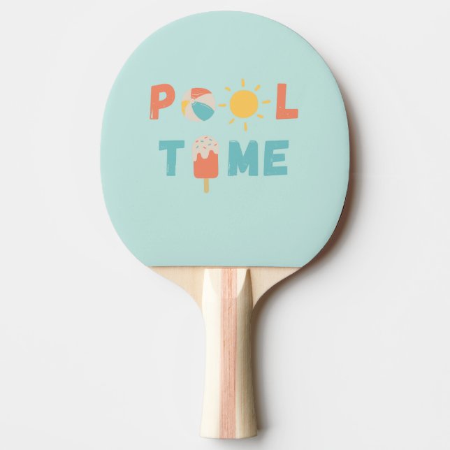 bassäng. Ping Pong Paddle Pingisracket (Framsidan)