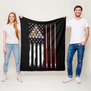 Bassäng Player American Flagga Fleecefilt