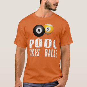 Bassäng Player Bassäng tar med sig Bollar till T Shirt