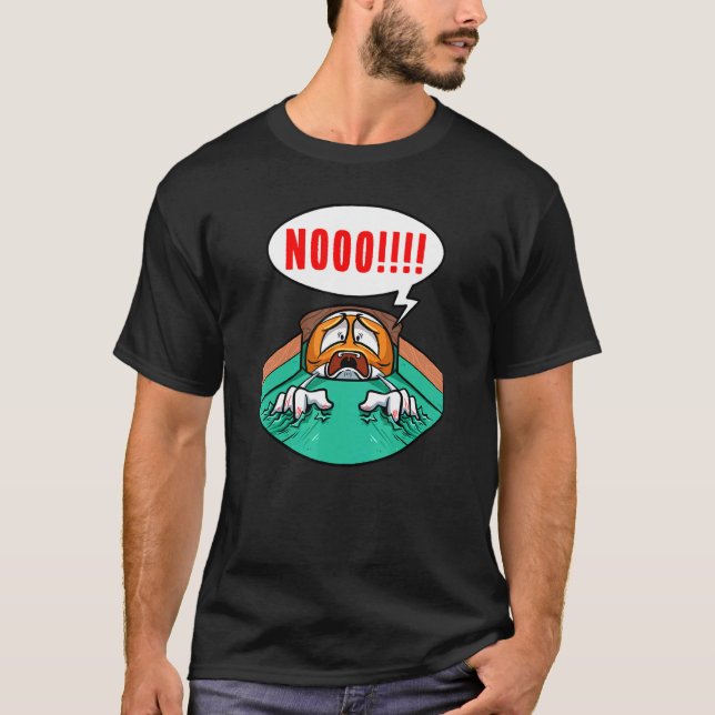 Bassäng Player Billiard Scratching Billiard Boll B T Shirt (Framsida)