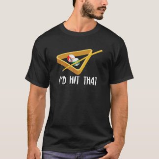 Bassäng Player Billiard skulle jag Slått att T Shirt