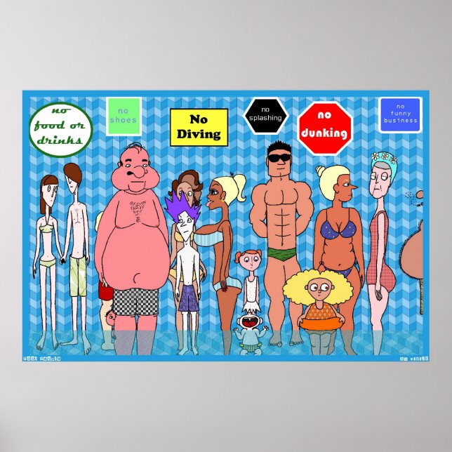 Bassäng Poster (Framsidan)