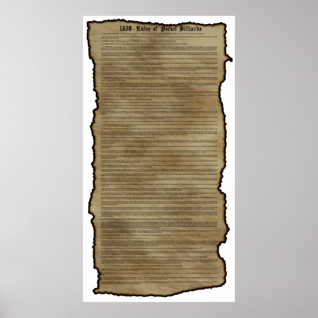 Bassäng Regler Poster (Framsidan)