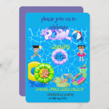 bassäng roligt och spela födelsedagsfest