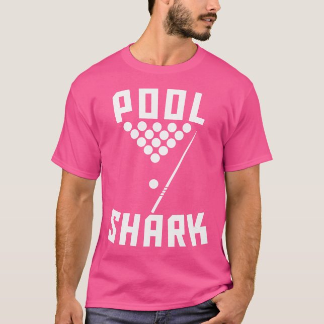 Bassäng Shark Coola Billiards T Shirt (Framsida)