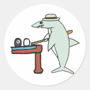 Bassäng Shark Runt Klistermärke
