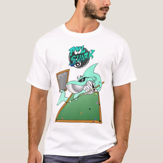 Bassäng Shark Shirt Tee (Framsida)