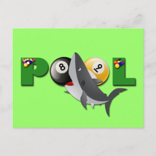BASSÄNG SHARK VYKORT